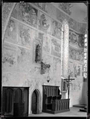 Kirche; nördliche Chorwand, nach der Restaurierung