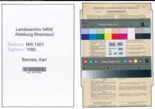 Entnazifizierung Karl Bannes, geb. 25.04.1894 (Schlosser)