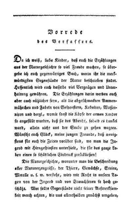 Vorrede des Verfassers