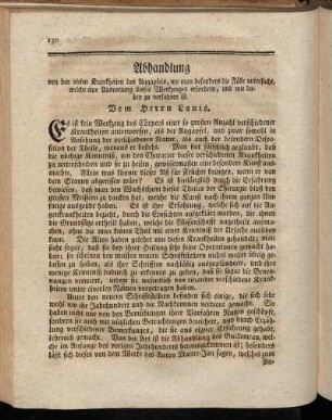 Abhandlung von den vielen Krankheiten des Augapfels,[...]. Vom Herrn Louis.