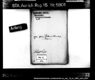 Gewerbeerlaubnisse für umherziehende Musikanten: Gottlieb Rothe aus Vienenburg