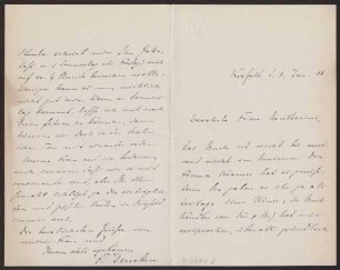 Schreiben an Anna Muthesius (Brief)
