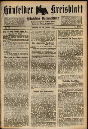 Ausgabe vom Dienstag, den 26. Januar 1926.