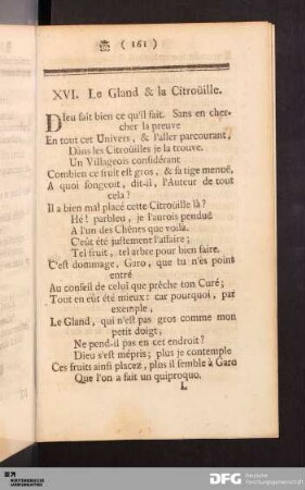 XVI. Le Gland & la Citrouille