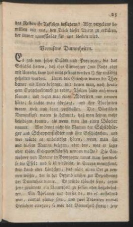 Verrufene Dummheiten