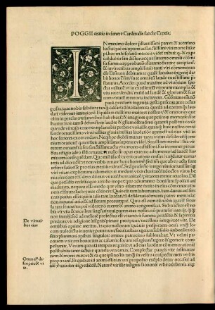 Poggii oratio in funere Cardinalis sancte Crucis.