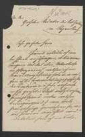 Brief von Jakob Nüesch an Unbekannt