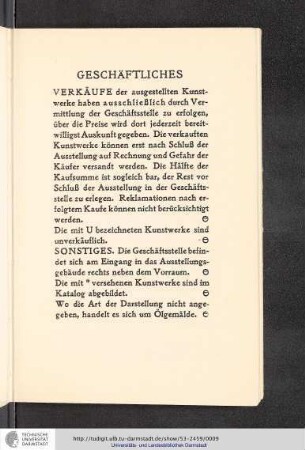 Geschäftliches
