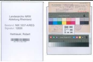 Entnazifizierung Robert Hartnauer , geb. 08.02.1902 (Stadtinspektor)
