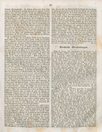87-88 Kirchliche Mittheilungen