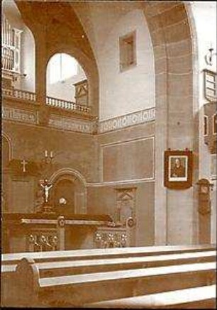 Fischer, Theodor; Gaggstatt; Ev. Kirche - Innenansicht zur Apsis
