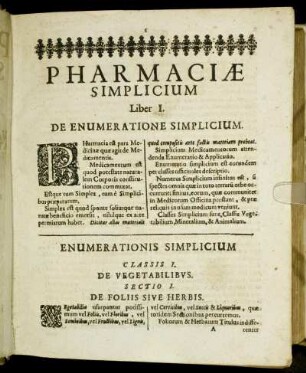 Sectio I. De Foliis Sive Herbis.