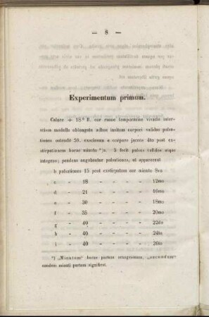 Experimentum primum