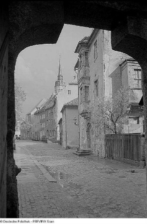 Bautzen. Blick durch die Schloßstraße