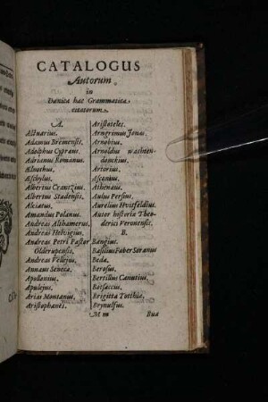 Catalogus Autorum in Danica hac Grammatica citatorum.