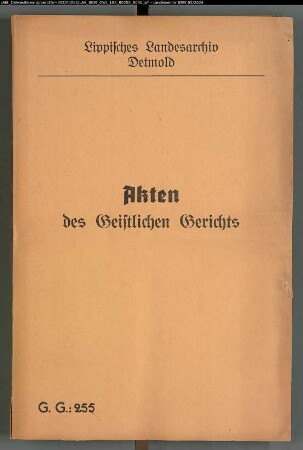 Simon Brune (Bruns, Brüning) in Eichholz, Schäfer zu Horn (Lippe) gegen Carl Mörß, Küster zu Horn, wegen einer Schlägerei