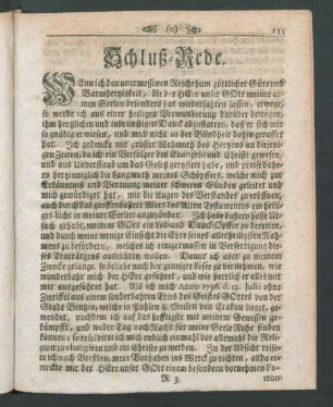 Schluß-Rede