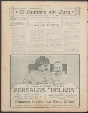 El Hombre sin Cara - Aventuras de un espía internacional : Primera parte - El documento del Ministro
