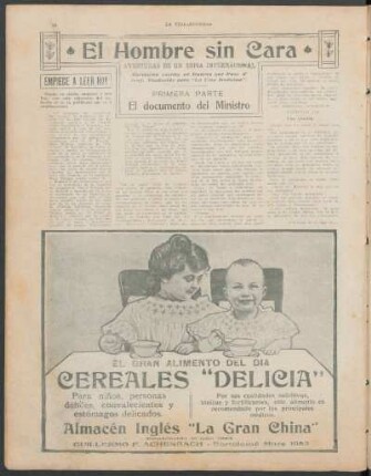 El Hombre sin Cara - Aventuras de un espía internacional : Primera parte - El documento del Ministro