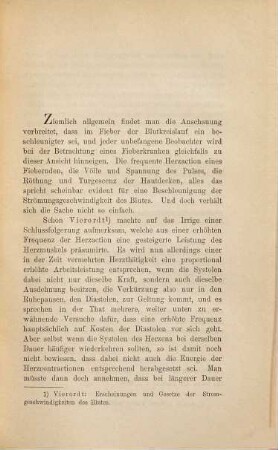 Ueber die Umlaufsgeschwindigkeit des Blutes im Fieber : Inaug.-Diss.