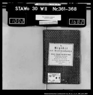 Zivilstandsregister Hallensen und Voldagsen (Kanton Greene)