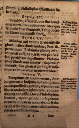 Philosophus Christianus seu memoria mortis : in scenam data a iuventute academica Dilingana ... M.DC.XLVII