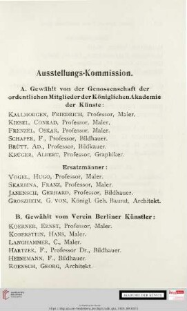 Ausstellungs-Kommission