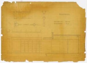 Warenhaus: Details Haupteingang M 1:20, Einzelheiten M 1:5