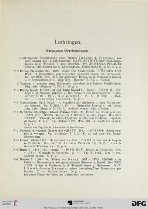Lothringen (Nr. 1-614)