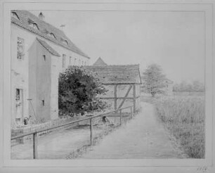Dresden. Schaffhirtsche Papiermühle : Dresden, Schaffhirtsche Papiermühle am Weißeritzmühlgraben in der Nähe des Feldschlößchens