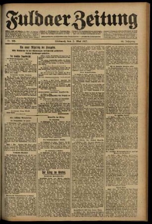 Ausgabe vom Mittwoch, den 02. Mai 1917.