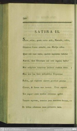 Satira IX.