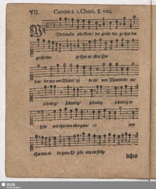 VII. Nun danket alle Gott