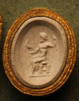 Sitzender Jupiter mit Zepter und Adler (Daktyliothek, Erstes Mythologisches Tausend)