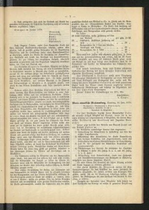 Vierte ordentliche Versammlung, Samstag, 16. Febr. 1878