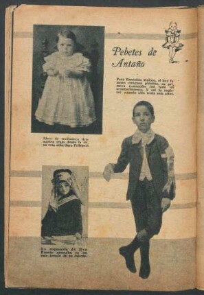 Pebetes de antaño