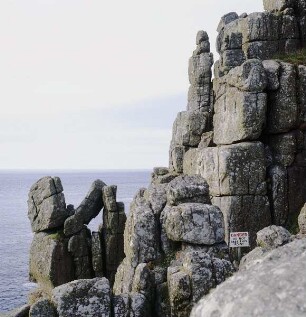 Cornwall. Felsformationen an der Steilküste von Lands End