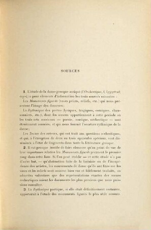 Essai sur l'orchestique grecque : Étude de ses mouvements d'après les monuments figurés. [Phil. Diss. Paris.]