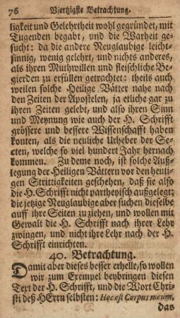 40. Betrachtung