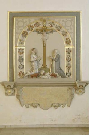 Epitaph für den 1463 verstorbenen Domherren von Driburg und seine Frau?
