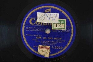 Aida : Nel fiero anelito / (Verdi)