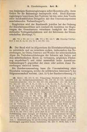 Die eidgenössische Eisenbahngesetzgebung mit Angabe der Quellen für die Kenntniss der darauf bezüglichen Praxis der Bundesbehörden