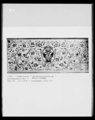 Antependium mit Salis-Wappen