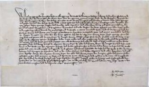 Oppenheim: Übergabsbrief Kaiser Karls IV. an Ruprecht den Älteren Pfalzgrafen bei Rhein - Oppenheim und Odernheim Burg und Stadt, Schwabsberg die ...