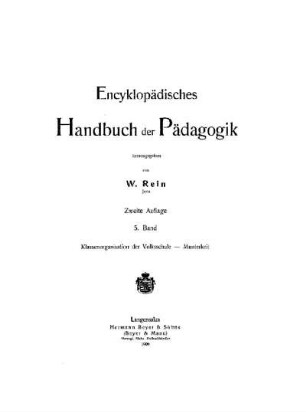 5: Klassenorganisation der Volksschule - Munterkeit