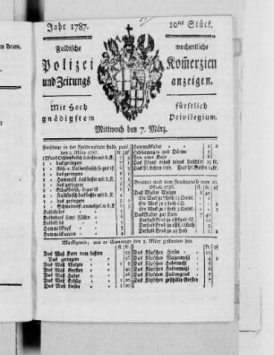 10tes Stück., Ausgabe vom 7. März 1787