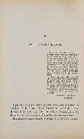 IV. Par un soir d'éclipse