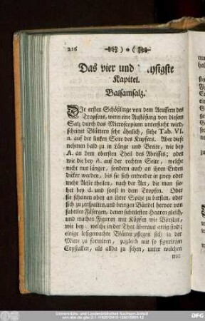 Das vier und dreysigste Kapitel. Balsamsalz.