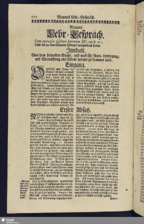 Neuntes Lehr-Gespräch