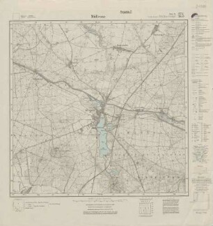 3752 (alte Nr.: 2049) Müllrose, Meßtischblatt (4cm - Karte)